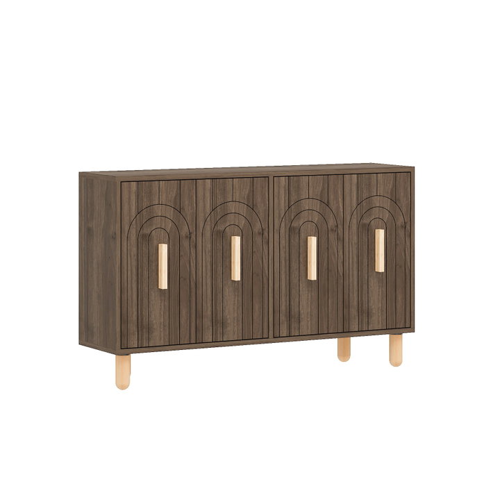 Hanah Home Consola Tiger - Walnut Hanah Home Consola Tiger - Walnut